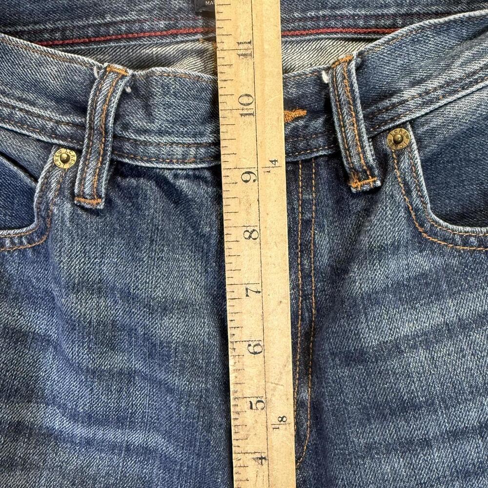 J. Crew The Sutton Men's Size 29x32 Medium Wash Blue Cotton Ankle Jeans - Picture 3 of 9